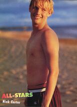 Nick Carter shirtless Britney Spears 11" x 8" Teen Magazine Pinup Mini P... - $24.94