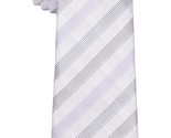 Calvin Klein Men&#39;s Slim Tonal Truss Check Tie - Steel - £15.17 GBP