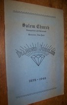 1873-1948 SALEM EVANGELICAL REFORMED CHURCH HISTORY BOOK ROCHESTER NY - $9.89