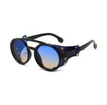 Steampunk Style Round Vintage Sunglasses Retro Eyewear For Men Women - £15.71 GBP