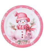 JASSEWRLY 40Pcs Christmas Snowman Disposable Paper Plates Holiday Party - $267.99 MXN