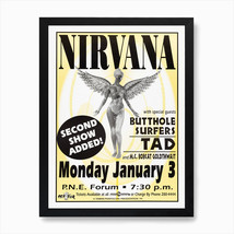 Nirvana Concert Poster - 20 x 30 inches (Framed) - £98.07 GBP