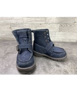 Polo Ralph Lauren Boots Children Toddler 6.5M Ranger Hi Shoes Blue Nubuc... - $51.36 CAD
