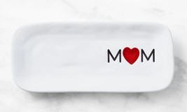 NEW RARE Williams Sonoma Mom Heart Serving Tray 11 1/2" x 5 1/4" Stoneware - $29.99