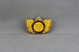 Vintage Curling Club Pin - Creston Curling Club - Inlaid Pin  - $15.00