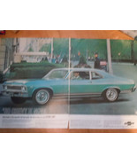 ‘68 Chevy II Nova 2 Page Print Magazine Advertisement 1967 - $186.86 MXN