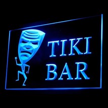170043B Tiki Bar Mask Funny Tropical Paradise fashionable Bar LED Light Sign - £17.57 GBP