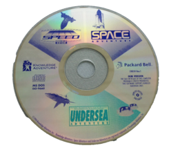 Undersea Space Speed Knowledge Adventure MS-DOS  Packard Bell 1994 OEM Disc Only - £7.43 GBP