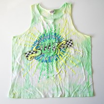 International Surf Expo Beach Surfer Tie Dye Tank Top T-Shirt XL Green Y... - $22.44