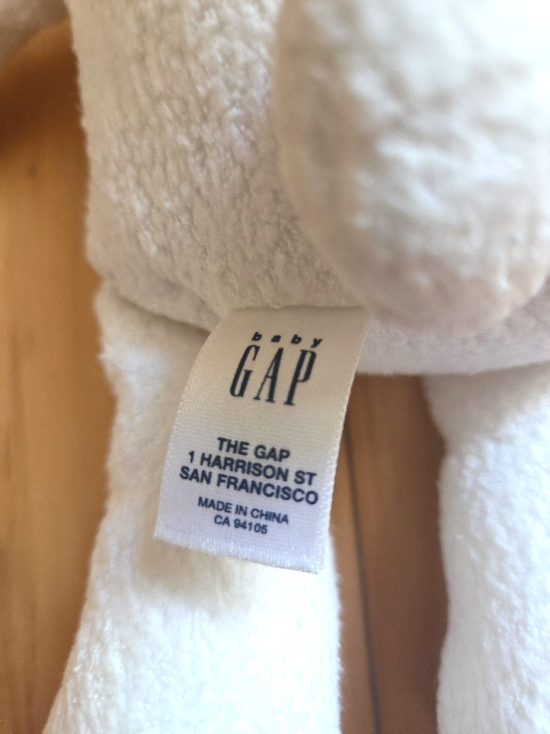 Baby Gap Hopper Blue Ear Stitched Plush Bunny Rabbit Pink Nose Gray Eyes 2003 Item image 6