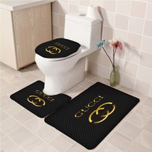 3Pcs/set Gucci 002 Bathroom Toliet Mat Set Anti Slip Bath Mat Floor Deco... - £26.19 GBP+
