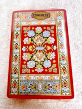 1980s Mint in Package Red Tapestry Carpet Floral Flower Playing Deck of Cards - £4.81 GBP