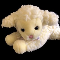 12&quot; Aurora Stuffed Plush Cream Ivory Lamb Sheep Jesus Loves Me Musical Wind Up - £23.35 GBP