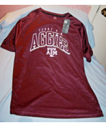 Texas A &amp; M Aggie Polyester Lightweight Shirt-Knights Apparel w/Tags-L/G... - $308.88 MXN