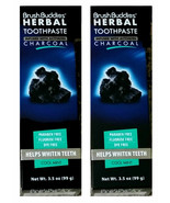 2X Brush Buddies Herbal Toothpaste Activated Charcoal Cool Mint 3.5 Oz E... - £12.44 GBP