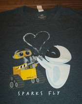 Walt Disney Pixar WALL-E Eve Robots Sparks Fly T-Shirt Big &amp; Tall 4XL Xxxxl New - £19.45 GBP