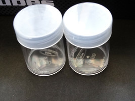 Lot of 2 BCW Half Dollar Round Clear Plastic Coin Storage Tubes w/ Screw... - $2.49