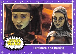 2017 Topps Star Wars Journey To The Last Jedi Purple #9 Luminara And Barriss - £0.75 GBP