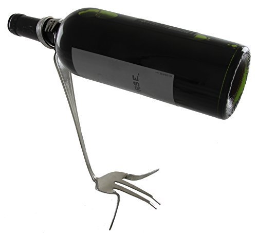Forked Up Art P22 Straight Wine Bottle Holder Table Topper - $25.73