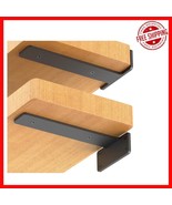 Maximize Storage with 4 Pack 6 Inch Black Floating Shelf Brackets – Easy... - $33.65