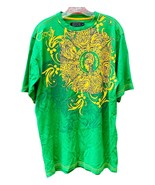 Vtg COOGI Embroidered Spartan Renaissance Art Gold Green Graphic T-Shirt... - $37.62