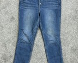 Rockstar Super Skinny Crop Jeans 360 Stretch Women Sz 16 Button Fly Old ... - $14.73