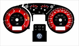 VW Volkswagen Golf 4 Instrument Cluster Face replacement km &amp; mph are av... - $54.45