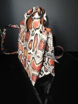 Elena Ghisellini Globe M Spotted Python Printed Bag NWTS image 7