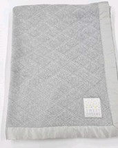 Carters Child Of Mine Baby Blanket Sweet Dreams Gray Sherpa Satin Trim  - $19.75