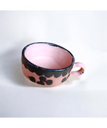 ? Handmade Moroccan Clay Mug | Rustic Boho Pottery Cup | Natural Earthy ... - $117.00