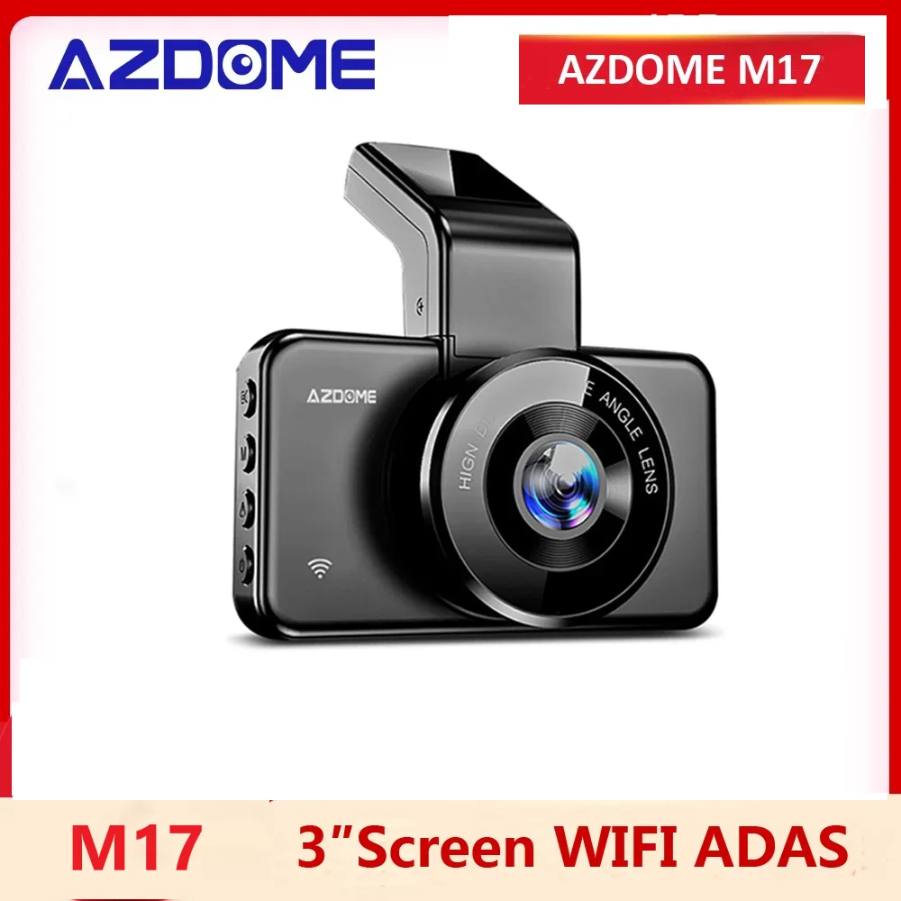 Azdome M17 Dash Cam Fhd 1080P Wi Fi Car Dvr 3inch Ips Screen Adas Car Recorder - £70.47 GBP+