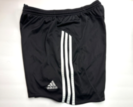 Adidas Training Shorts Kid size M Black soccer  3-stripes Clima365 Formo... - $5.00