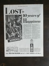 Vintage 1932 Pluto Mineral Water Full Page Original Ad 424 - $6.92