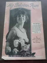 My Belgian Rose War Edition Sheet Music WWI 1918 Reduced Size - $26.32 CAD