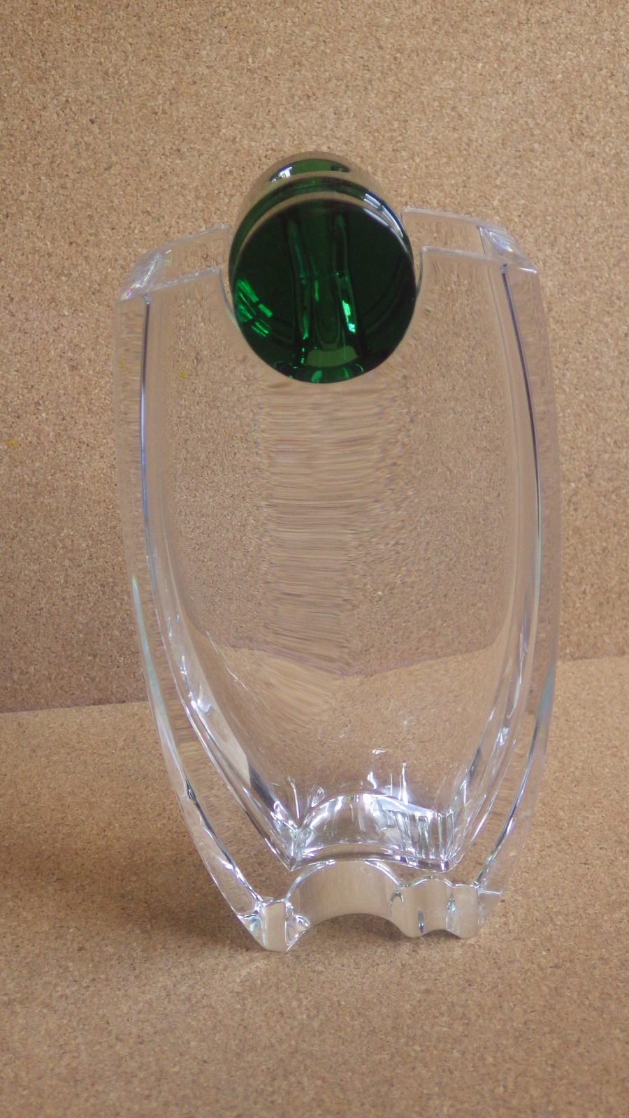  RETIRED BACCARAT FRANCE CRYSTAL OCEANIE FLOWER VASE FLOWER HOLDER MINT  - $450.00