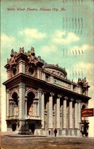 1907 Postcard Willis Wood Theatre Kansas City Missouri MADE IN GERMANY BK45 - £3.10 GBP