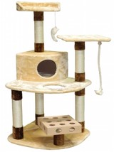 IQ Busy Box Cat Tree House Toy Condo Pet Furniture  32 W x 25 L x 48 H in. - £75.47 GBP