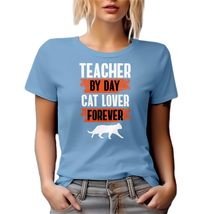 Teacher Cat Lover Graphic Tshirt for Professor Men and Women - Baby Blue... - £17.18 GBP+