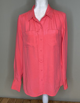 J Crew Women’s Long sleeve button up shirt Size 6 Pink L4 - £22.25 GBP