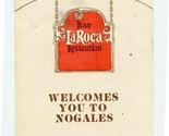 LA Roca Bar Restaurant Advertising Card Nogales Sonora Mexico - $17.82