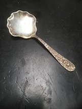 Vintage Stieff Repousse Rose Pattern Sterling Bon Bon Spoon **FREE SHIPP... - £45.46 GBP