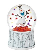NEW Hallmark Disney Frozen Olaf Water Globe w/ swirling confetti leaves 5.5 in. - $32.50