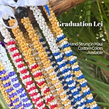 Hawaiian Store Graduation Lei – Mongo Shell Lei with Kukui Nut (Custom C... - $35.85+