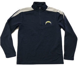 Men’s NFL Antigua San Diego LA Chargers 1/2 Zip Blue Athletic Pullover S... - £13.08 GBP