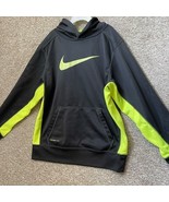 Nike Thermafit Youth Black Green Pullover Sweater Size Large - $398.95 MXN