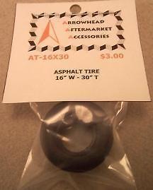 Scale Detail Accessories / Resin Asphalt Racing Tire - 16&quot; Wide X 30&quot; Tall - $3.00