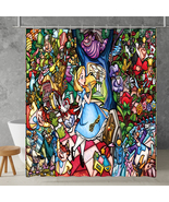  Alice in Wonderland Stained Glass Waterproof Polyester Shower Curtain w... - $608.14 MXN+