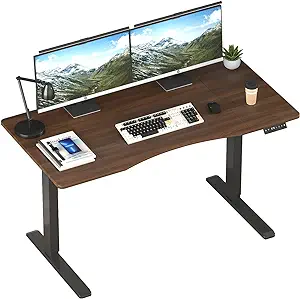 Dual Motor Height Adjustable Electric Standing Desk, 55X28 Inches Electr... - $426.99