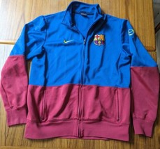 FC BARCELONA FOOTBALL BLUE RED JACKET ORIGINAL NIKE 355036-496 MEN SIZE ... - £38.67 GBP