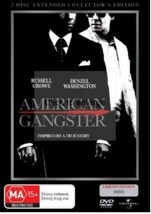 American Gangster DVD | Metal Tin Extended Collector&#39;s Edition | Region 4 - £7.75 GBP